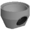 CHYŽBET Uličná vpusť dno s odtokom výpust 160mm DN450 H330