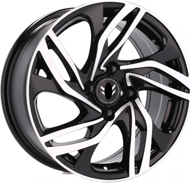 RACING LINE BK607 7x16 4x108 ET25 black polished