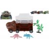 Teddies Auto nákladní Dinosaurus s doplňky -16 x 7 cm