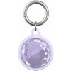 AppleKing transparentný obal s diamantovým efektom pre AirTag - fialový - možnosť vrátiť tovar ZADARMO do 30tich dní