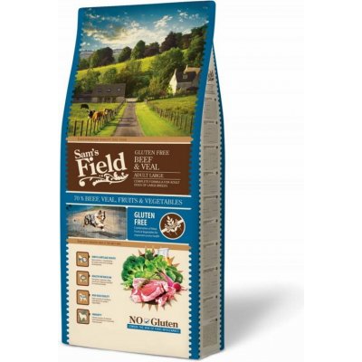 Sam´s Field gluten free Adult large Beef & veal 13kg
