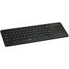 C-TECH klávesnica WLTK-01, bezdrôtová s touchpadom, čierna, USB