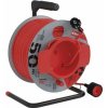 EMOS Predlžovací kábel na bubne 50 m / 1 zásuvka / červený / PVC / 230 V / 1,5 mm2