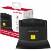 AXAGON CRE-SM2, USB-A StandReader 4-slot čítačka Smart card (eObčanka) + SD/microSD/SIM, kábel 1.3 m CRE-SM2