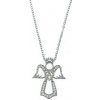 Strieborný náhrdelník anjel dĺžka náhrdelníka 42+3cm