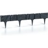 Prosperplast Záhradná palisáda Garden Stone 18,6 cm x 3,9 m antracit 5 ks