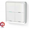 Vypínač bezdrôtový NEDIS ZBWS40WT biely SmartLife Zigbee Smart Wall Switch