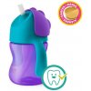 Philips AVENT Hrnček 200 ml Bendy s ohybnou slamkou dievča+darček PETITE&MARS Miska 6m+