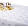 EVENIT Obrus teflónový Vločka - striebro strieborná Polyester 140x240 cm