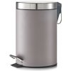 ZELLER Koš na odpadky do kúpeľne kovový 3l sivý 17x26cm