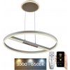 NEDES | LED Stmievateľný luster na lanku LED/75W/230V 3000-6500K + diaľkové ovládanie | ND4012