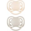 Canpol babies silikónový cumlík DentalAir 18m+ symetrický nude 2 ks