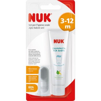 Nuk zubná pasta Apfel-Banane 40 ml + náprstok