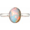 Nefertitis Opál etiópsky prsteň striebro Ag 925 R2422 - 57 mm (US 8), 2,4 g