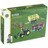 Klein Traktor John Deere pro otáčení se 2 přívěsy