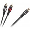 1 RCA káblová zásuvka - 2 RCA zástrčky 25 cm