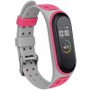 Xiaomi Mi Band 5/6 náhradný náramok - Jemný silikón Šedo ružová MBSCZ-JS5SR
