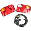 Elektrokabeláž prívesu 13pin / 5 m so svetlami FT-88 SET