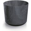 PROSPERPLAST Kvetináč TUBO BETON EFFECT 12,8cm antracit