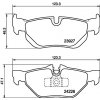 Sada brzdových platničiek kotúčovej brzdy HELLA 8DB 355 011-301