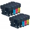 MultiPack.sk (10pack) BROTHER LC1100 VALBP multipack - kompatibilné náplne do tlačiarne Brother