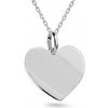 iZlato Forever Platnička v tvare srdiečka z bieleho zlata IZ23731A