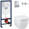 GROHE Solido - set modul Rapid SL, misa WC Euro Ceramic Rimless TripleVortex, sedátko SoftClose, tlačidlo Skate Cosmo chróm 387