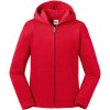 Russell Mikina s kapucí Authentic 266B, dětská COT10266B248a5-classic red Červená 128