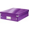 Leitz Střední univerzální krabice Click & Store, Purpurová