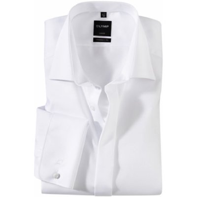 Olymp modern fit pánska košeľa predĺžený rukáv s manžetou biela