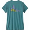 Tričko PATAGONIA W CAP COOL DAILY GRAPHIC SHIRT-LANDS Lady, logo berm: wetland blue x-dye veľkosť S
