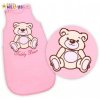 Baby Nellys Spací vak Medvedík TEDDY sv. ružový