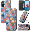 Peňaženkové kožené puzdro MAGNETIC na Xiaomi Redmi Note 10 Pro - Rhombus Mandala