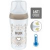 Dojčenská fľaša NUK Perfect Match Temperature Control 260 ml hnedá