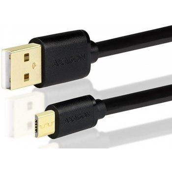 Axagon BUMM-AM15QB Micro USB - USB A, 1,5m, černý