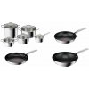Tefal Súprava riadu 10 ks Intuition B864SA74 + Tefal Panvica 24 cm, 28 cm a WOK 28 cm