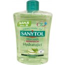 Mydlo Sanytol Zelený čaj & Aloe Vera dezinfekčný hydratujúce mydlo na ruky náhradná náplň 500 ml