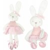 zajačik v ružových šatách 42 cm
