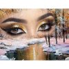 Diamantový obraz Oči a zima