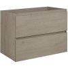 Elvisia Skrinka pod umývadlo SIMPLE Dark oak | 80 cm