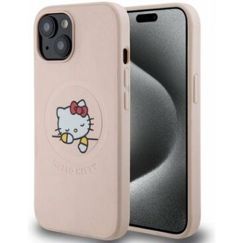 Hello Kitty PU Kitty Asleep Logo MagSafe Apple iPhone 15, ružové