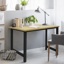 ML-Design obdĺžnikový stôl, 120x60x75 cm, čierna/javor, z MDF