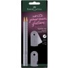 FABER-CASTELL súprava písacích potrieb GRIP SPARKLE - 4-dielna - škvrnitá sivá