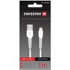 Swissten 71505541 dátový USB - LIGHTNING, 1m, bílý