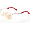 AROZZI herní brýle VISIONE VX-800 White/ bíločervené obroučky/ jantarová skla