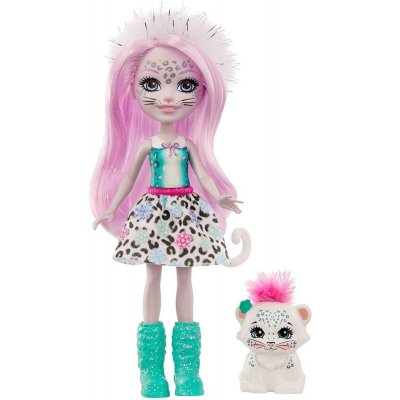Mattel Enchantimals se zvířátkem Sybill Snow Leopard