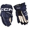 Hokejové rukavice CCM Tacks XF 80 Navy/White Senior 14 palcov