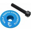 Viečko hlavového zloženia WOLF TOOTH krytka ULTRALIGHT STEM CAP Flat modrá