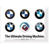 Plechová ceduľa BMW - Logo Evolution, 40 × 30 cm