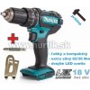 Makita DHP482Z + hák pre zavesenie + obojstranný skrutkovací bit - kvalitný, kompaktný a extrémne silný príklepový Aku skrutkovač DHP482Z (18V, bez akumulátorov, nabíjačky a prepravného kufra)